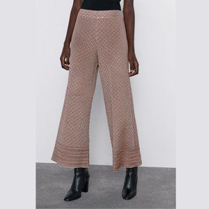 ZARA Wide Leg Knit Pants